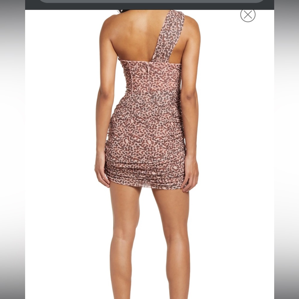 NWT House of Cb “Clementine” cutout mini dress in animal print - Picture 3 of 9